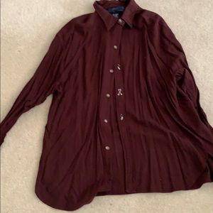 Ralph Lauren Burgundy Button shirt
